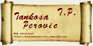 Tankosa Perović vizit kartica
